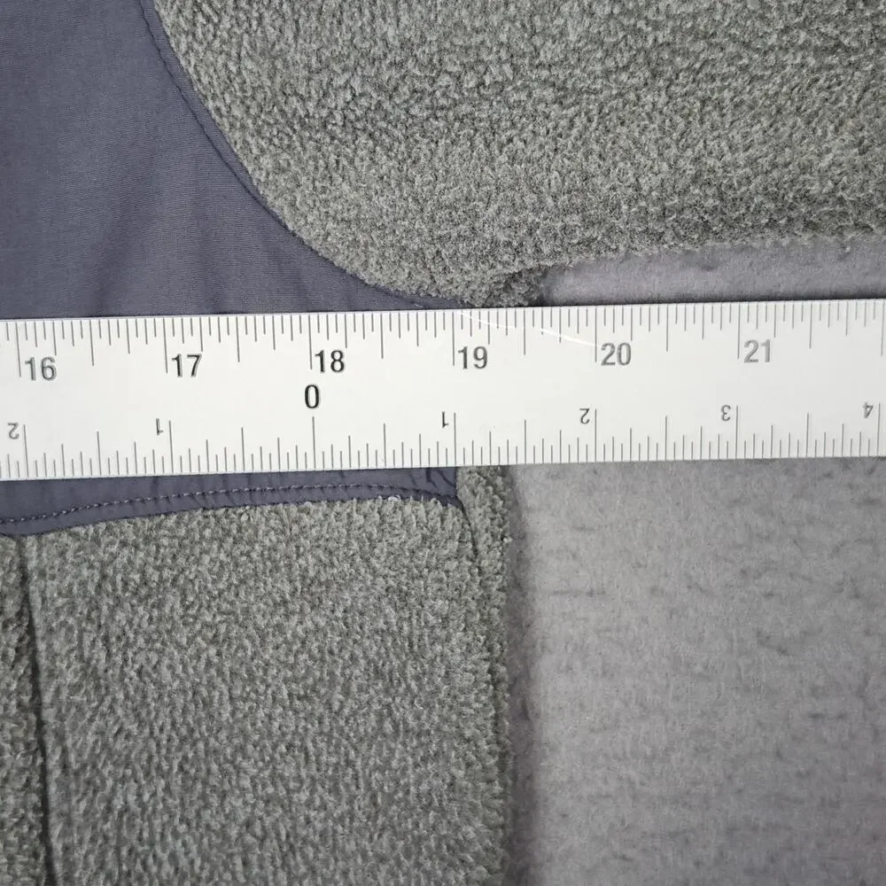 NORTH FACE Jacket Youth XL 18/20 Gray Full Zip Fleece Outdoor Layer NF0A4P9Q DYY